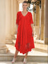 Tunikakleid Rot 5070 F FRESH COTTON
